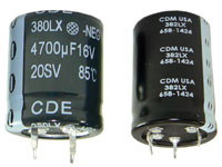 Type 380LX/382LX Aluminum Capacitors