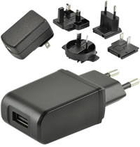 10 W AC/DC Power Supplies with Integrated USB Conn